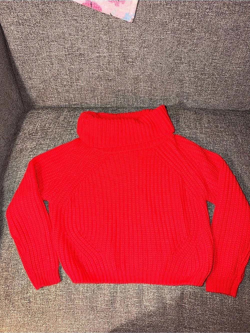moon & madison Red Cowl Turtleneck Sweater Size XS Like New